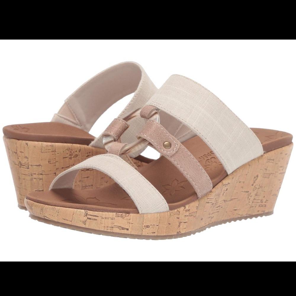 Sketchers Beverlee-Sail Away Nude Wedges